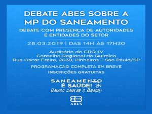 Leia mais sobre o artigo ABES debate o marco legal do saneamento