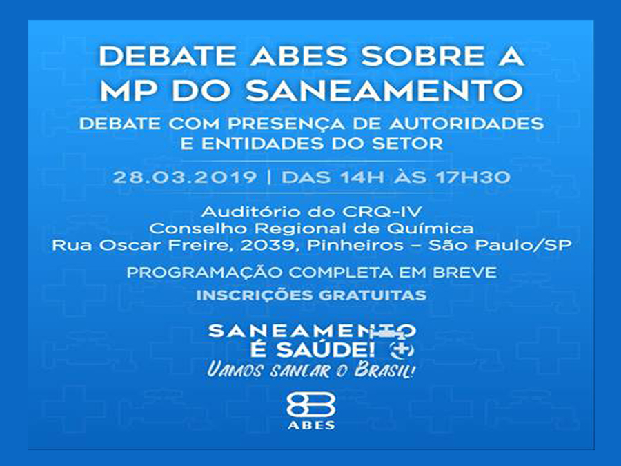 Você está visualizando atualmente ABES debate o marco legal do saneamento