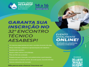 Leia mais sobre o artigo 32º Encontro Técnico AESabesp