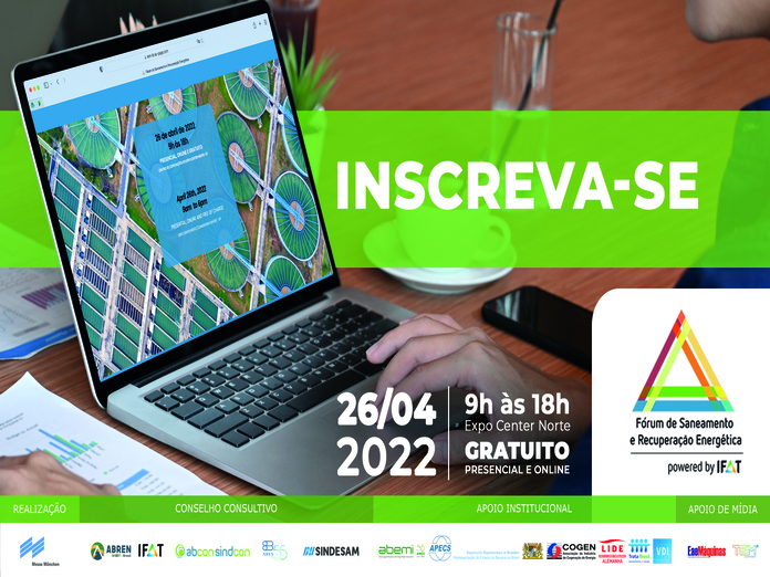 Leia mais sobre o artigo Inscrições abertas para o Fórum de Saneamento e Recuperação Energética