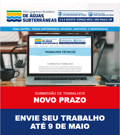 Leia mais sobre o artigo XXII CONGRESSO ABAS – EXTENSÃO DO PRAZO DE SUBMISSÃO DE TRABALHOS TÉCNICOS